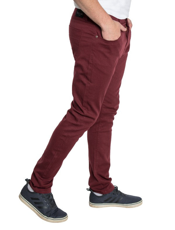 SKINNY JEANS - BURGUNDY