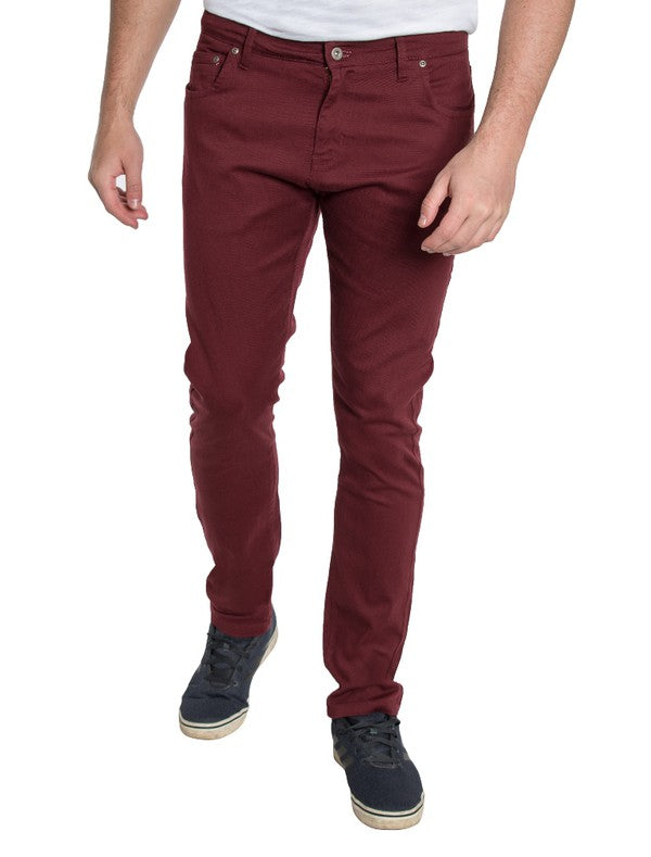 SKINNY JEANS - BURGUNDY