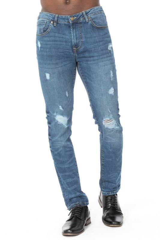 Men’s Distressed Denim Jeans