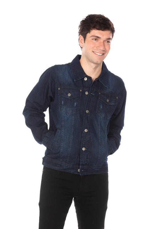 DENIM JACKET DARK BLUE