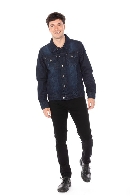 DENIM JACKET DARK BLUE