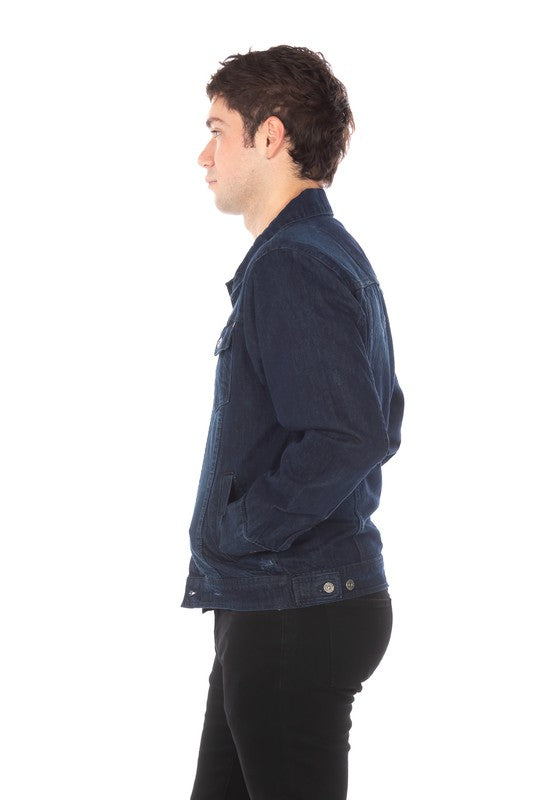 DENIM JACKET DARK BLUE