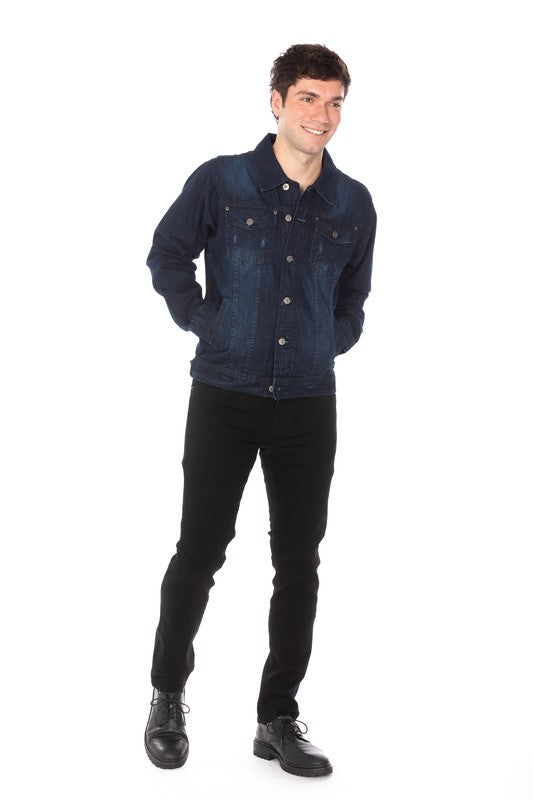 DENIM JACKET DARK BLUE