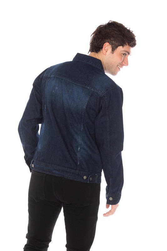 DENIM JACKET DARK BLUE