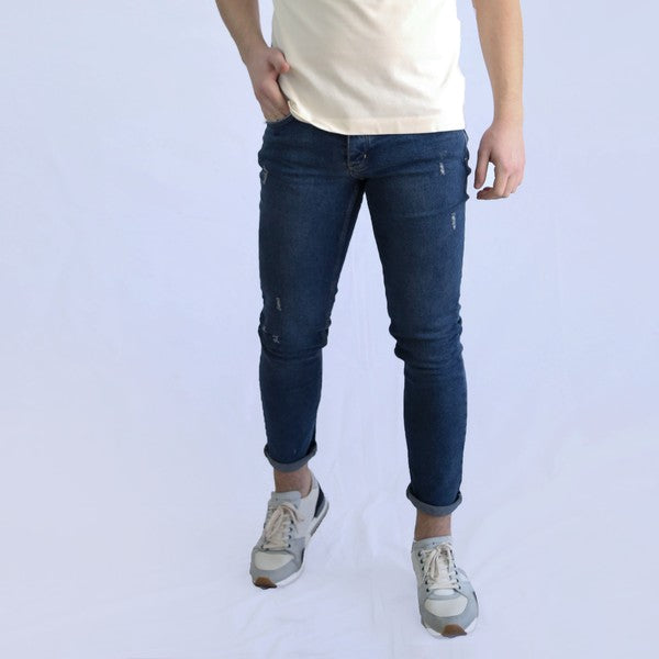 Men Slim Fit Jeans Blue