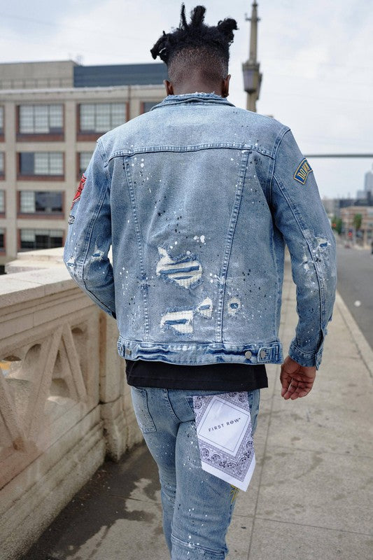 Men’s Varsity Denim Jacket