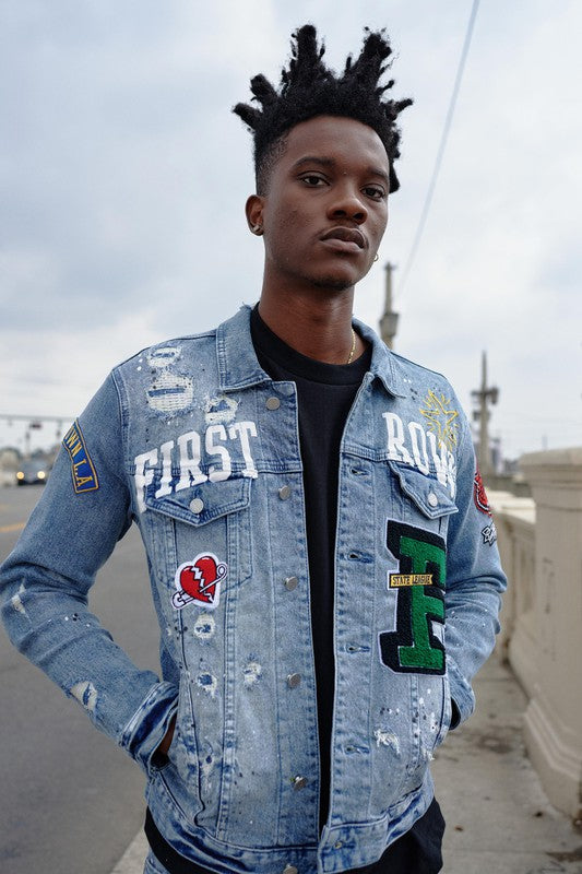 Men’s Varsity Denim Jacket