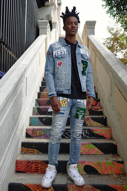 Men’s Varsity Denim Jacket