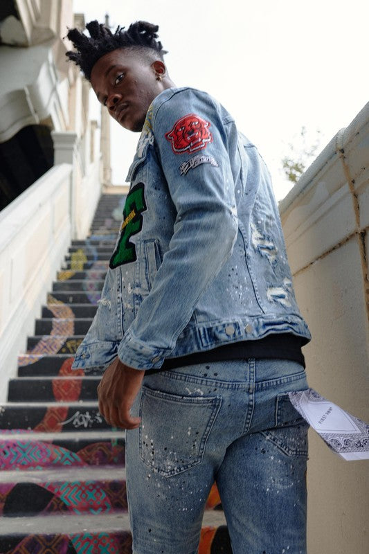 Men’s Varsity Denim Jacket