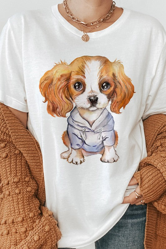 Dog Watercolor Cute Puppy Graphic Tee