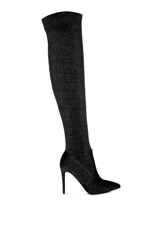 Shewolf High Heel Knitted Long Boots