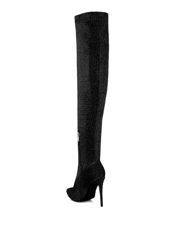 Shewolf High Heel Knitted Long Boots