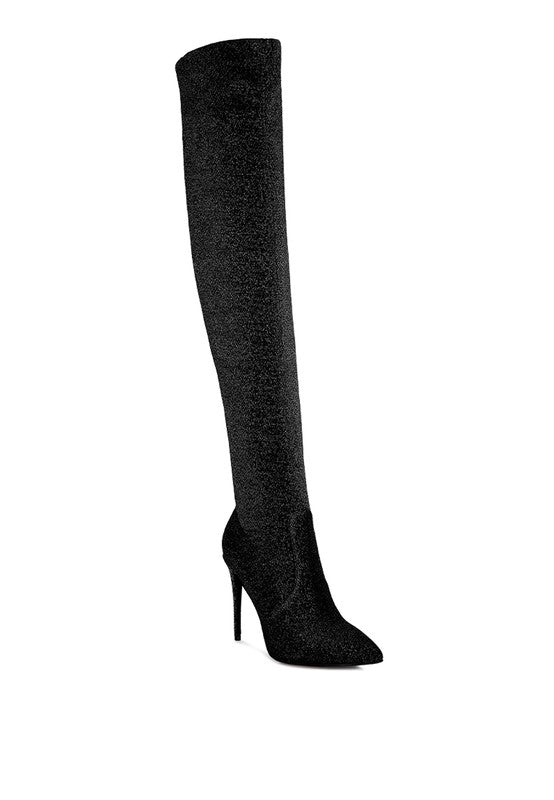 Shewolf High Heel Knitted Long Boots