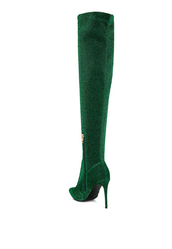 Shewolf High Heel Knitted Long Boots