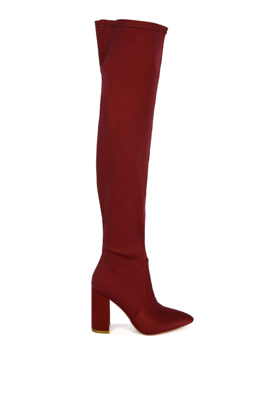 High Block Heeled Long Boot