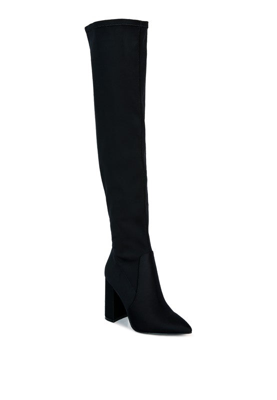 High Block Heeled Long Boot