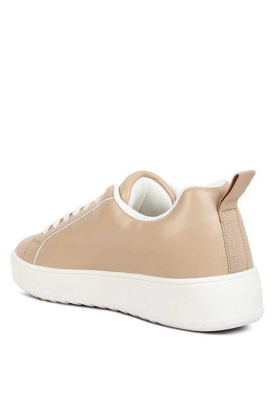 Rouxy Faux Leather Sneakers