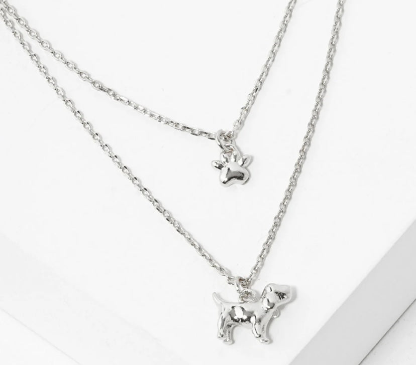 Puppy’s Love Necklace White gold